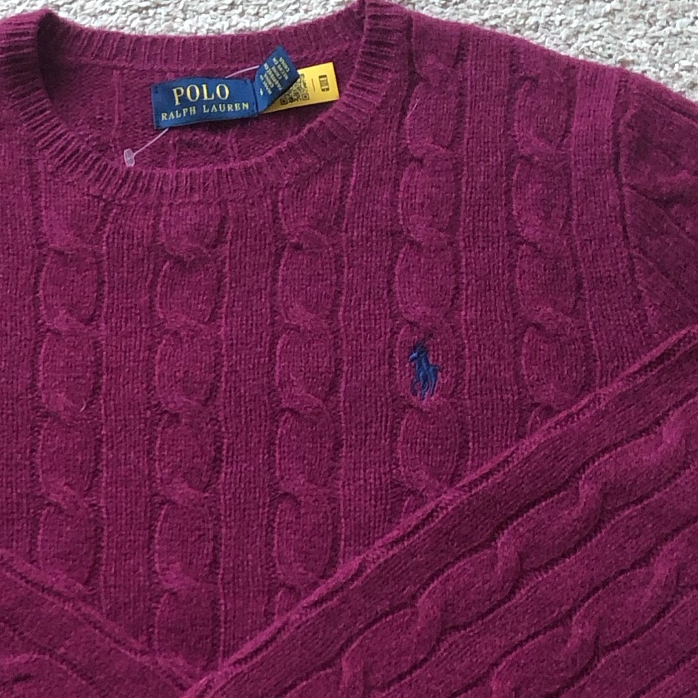 Polo Ralph Lauren Crewneck Sweater / Wool and Cashmere blend. NWOT. - Picture 2 of 2